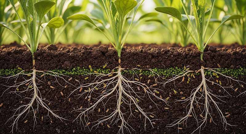 Axit humic với cây trồng