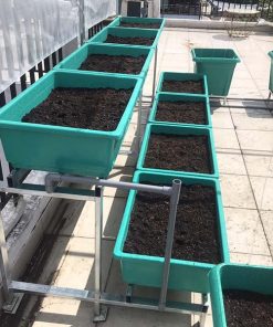 Bộ kệ trồng rau sạch 8 chậu 2 tầng