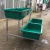 Khung kệ trồng rau bậc thang 4 khay