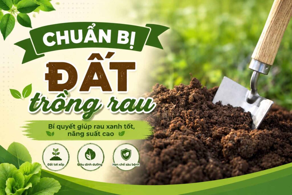 Chuẩn bị đất trồng rau
